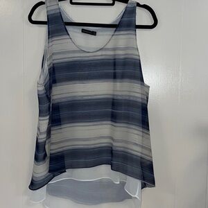 Calvin Klein Layered Silky Top Sz Xl